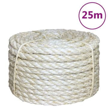 Vidaxl vidaXL Vrv, 100 % sisal, 10 mm, 25 m