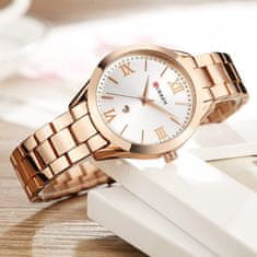 Curren Ženska ročna ura Blanche Rose Gold White