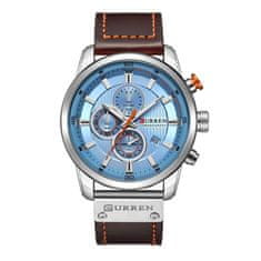 Curren Moška ročna ura Chronograph Silver/Blue