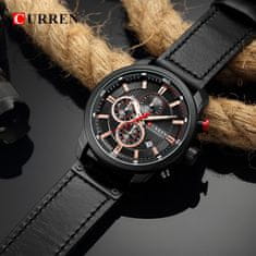 Curren Moška ročna ura Chronograph Black