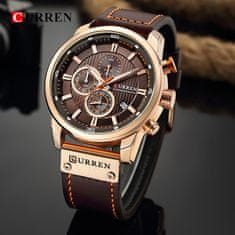 Curren Moška ročna ura Chronograph Coffee/Gold