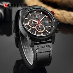 Curren Moška ročna ura Chronograph Black