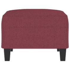 Vidaxl Stolček za noge vinsko rdeče 70x55x41 cm blago