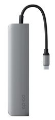 EPICO USB-C priklopna postaja, HDMI 8K, 6-v-1, temno siva