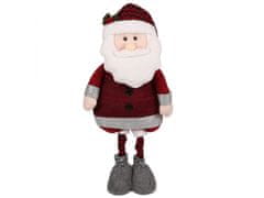 sarcia.eu Rdeči Božiček z nastavljivimi nogami, božična dekoracija 45/82 cm 