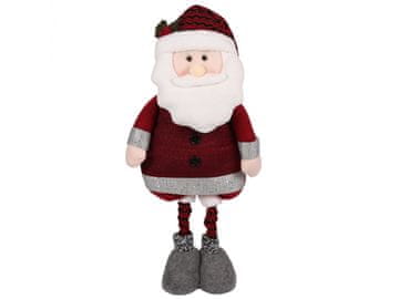 sarcia.eu Rdeči Božiček z nastavljivimi nogami, božična dekoracija 45/82 cm