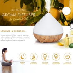 BOT  Pametni aroma difuzor B12 - bel in temno rjav les 400ml