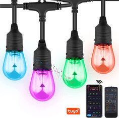 BOT  Pametna zunanja LED veriga OSL2 15 metrov Tuya RGBCW WiFi in BT