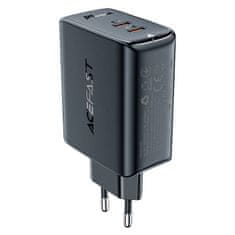 AceFast A29 PD50W GAN 2x USB-C 50W omrežni polnilnik (črn)