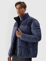 4F Moška zimska jakna Baschet tmavo modrá L