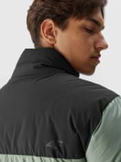 4F Moška zimska jakna Asselineau črno-zelena M