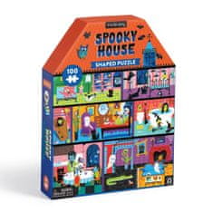 Mudpuppy Strašilna hiša - Puzzle v obliki hiše 100 kosov