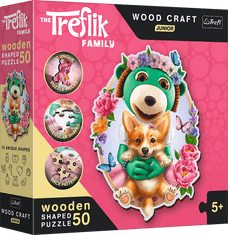 Trefl Wood Craft Junior sestavljanka Happy Trebles 50 kosov