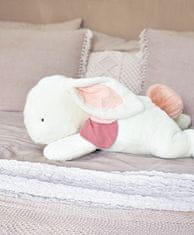 Doudou Plišasti zajec s temno rožnatim pompom 80 cm