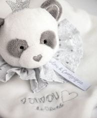 Doudou Darilni set - plišast panda ropotuljica 20 cm