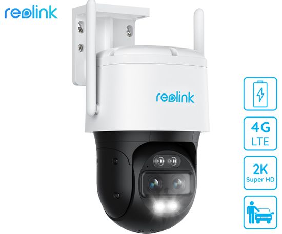 Reolink  TrackMix LTE Battery IP kamera, 2K, 4G LTE, nočno snemanje, IP65, bela