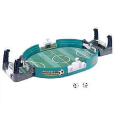 Mini prenosna igra za namizni nogomet, družinska namizna igra, za vse starosti, neskončna zabava, 6 nogometnih žogic, 42 x 21 cm– Tableball