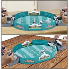 Mini prenosna igra za namizni nogomet, družinska namizna igra, za vse starosti, neskončna zabava, 6 nogometnih žogic, 42 x 21 cm– Tableball