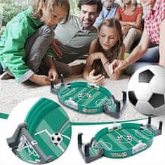Mini prenosna igra za namizni nogomet, družinska namizna igra, za vse starosti, neskončna zabava, 6 nogometnih žogic, 42 x 21 cm– Tableball