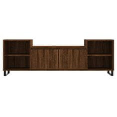 Vidaxl TV omarica rjav hrast 160x35x55 cm inženirski les