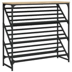 Vidaxl Regal za čevlje sonoma hrast 90x30x85 cm inženirski les