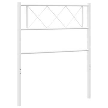 Vidaxl Kovinsko nadomestno vzglavje belo 75 cm