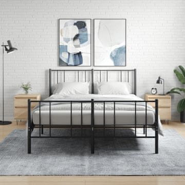 Vidaxl vidaXL Nočne omarice, komplet 2 kosov, hrast sonoma, 40x35x50 cm