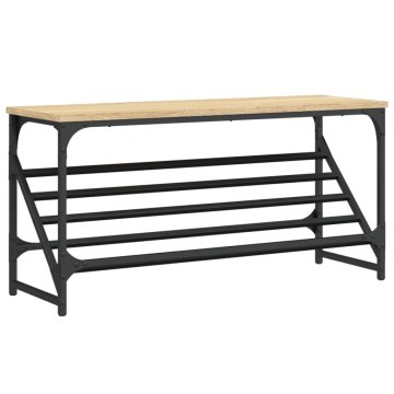 Vidaxl Regal za čevlje sonoma hrast 90x30x45 cm inženirski les