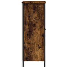 Vidaxl Komoda dimljeni hrast 70x30x80 cm inženirski les