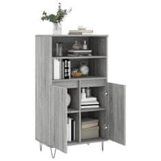 Vidaxl Visoka omara siva sonoma 60x36x110 cminženirski les