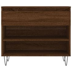 Vidaxl Omarica za čevlje rjav hrast 70x36x60 cm inženirski les