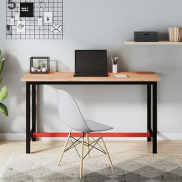 Vidaxl vidaXL Delovna miza 150x55x81,5 cm masivni bukov les in kovina