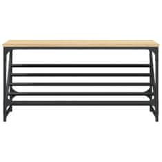Vidaxl Regal za čevlje sonoma hrast 90x30x45 cm inženirski les