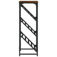 Vidaxl Regal za čevlje dimljen hrast 60x30x85 cm inženirski les