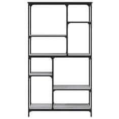 Vidaxl Knjižna polica siva sonoma 99x35,5x176 cm inž. les in jeklo