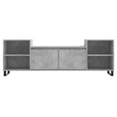 Vidaxl TV omarica betonsko siva 160x35x55 cm inženirski les