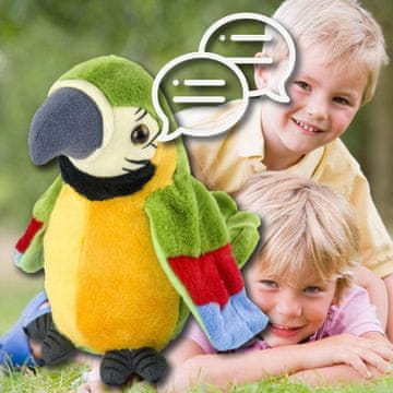 Cool Mango govoreči papagaj, 2 kosa (1 + 1 GRATIS), interaktivna igrača, ki ponavlja besede