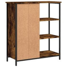 Vidaxl Komoda dimljeni hrast 70x30x80 cm inženirski les