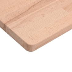 Vidaxl Kopalniški pult 100x50x2,5 cm trdna bukovina