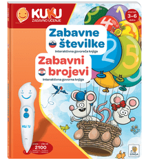 KUKU Kuku interaktivna knjiga, zabavne številke (brez pisala)