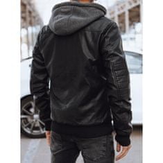 Dstreet Moška usnjena jakna ASA črna tx4555 XL