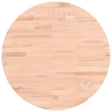Vidaxl Mizna plošča Ø50x1,5 cm okrogla trdna bukovina