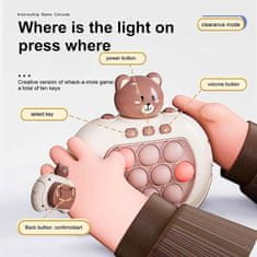 Netscroll Interaktivna senzorična igralna konzola za prste za otroke, izboljšuje koordinacijo in kreativnost, svetleče luminescentne tipke, igra sprošča stres, popolno za rojstnodnevna darila, FastFingers