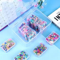 Northix 12 majhnih škatlic za shranjevanje - plastika 