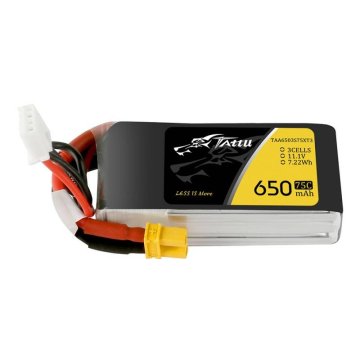 Tattu akumulator 650mah 11.1v 75c 3s1p