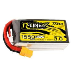 Tattu baterija r-line različica 3.0 1550mah 14,8v 120c 4s1p xt60