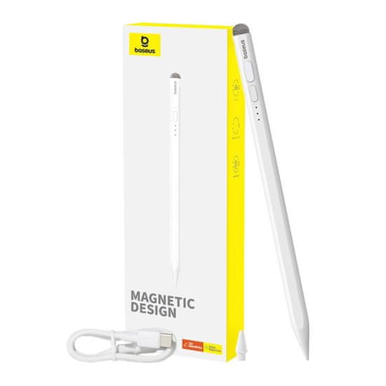 BASEUS pisalo baseus serije smooth writing z indikatorjem LED, aktivna različica (belo)