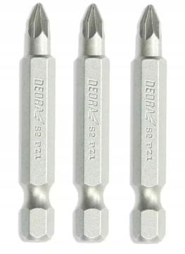 Dedra Komplet 3 vijačnih nastavkov, konice PZ 2x50 mm