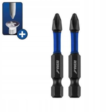 DEDRA Komplet 2 udarnih vijačnih nastavkov PH 2x50 mm