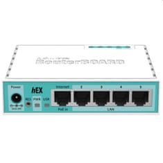 Mikrotik RouterBoard RB750Gr3 hEX usmerjevalnik, 256MB RAM, 5xGLAN, vključ. L4